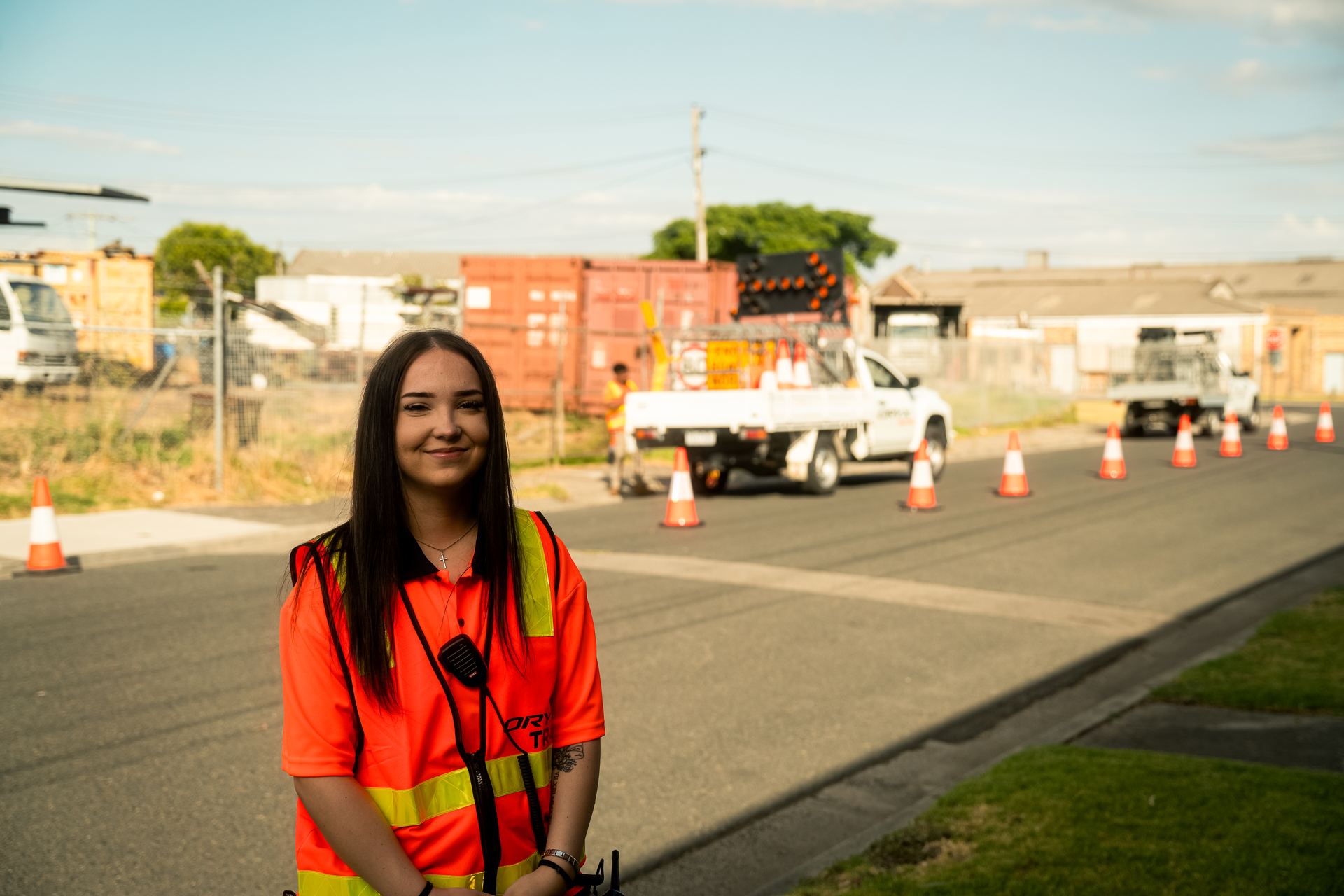 Oryx traffic controller directing traffic